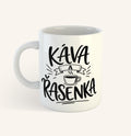 Keramický hrnek s textem Káva a řasenka