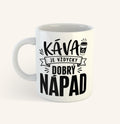 Keramický hrnek s textem Káva je vždycky dobrý nápad